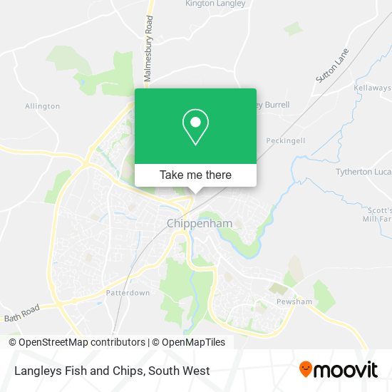 Langleys Fish and Chips map