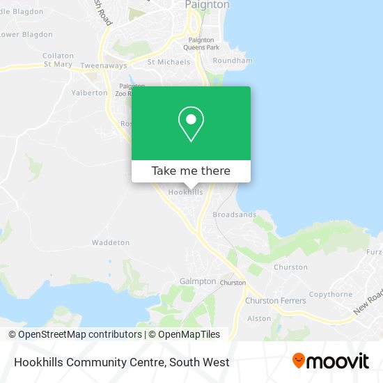 Hookhills Community Centre map