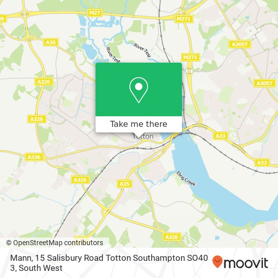 Mann, 15 Salisbury Road Totton Southampton SO40 3 map