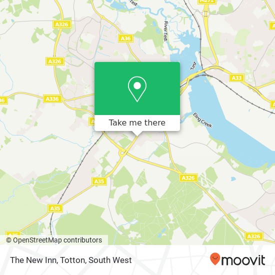 The New Inn, Totton map