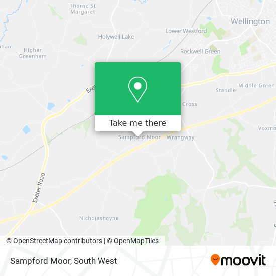 Sampford Moor map