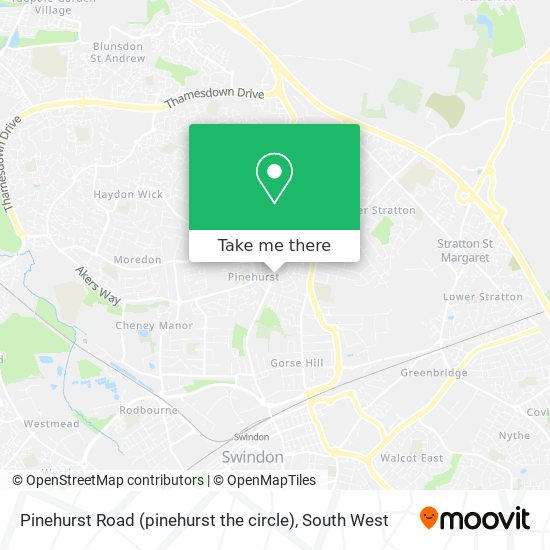Pinehurst Road (pinehurst the circle) map
