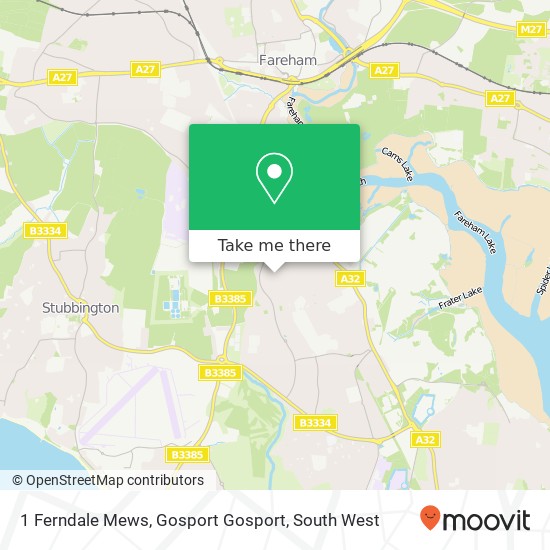 1 Ferndale Mews, Gosport Gosport map