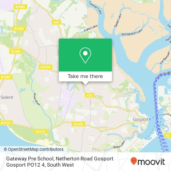 Gateway Pre School, Netherton Road Gosport Gosport PO12 4 map