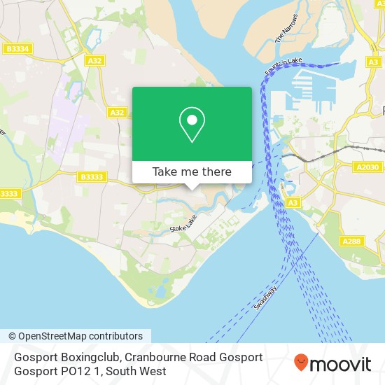 Gosport Boxingclub, Cranbourne Road Gosport Gosport PO12 1 map