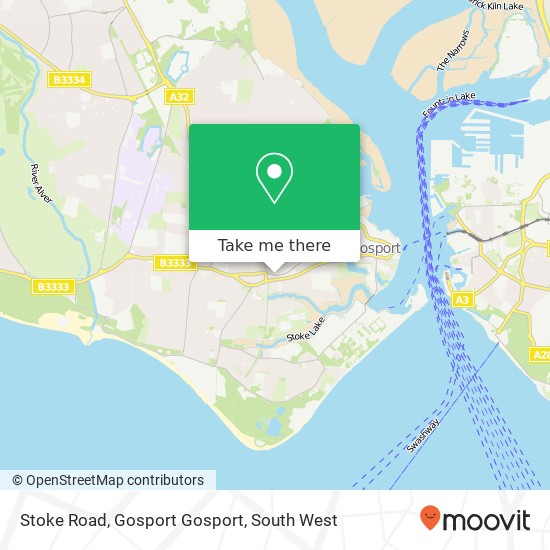 Stoke Road, Gosport Gosport map