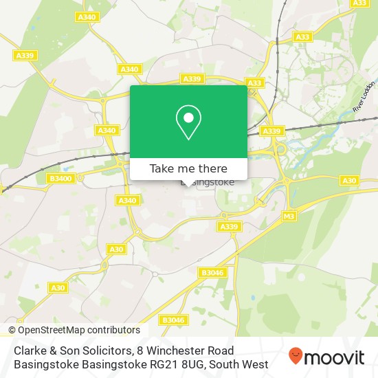 Clarke & Son Solicitors, 8 Winchester Road Basingstoke Basingstoke RG21 8UG map