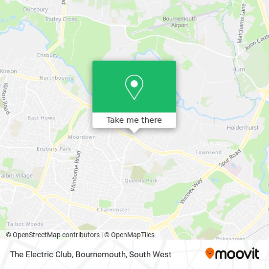 The Electric Club, Bournemouth map