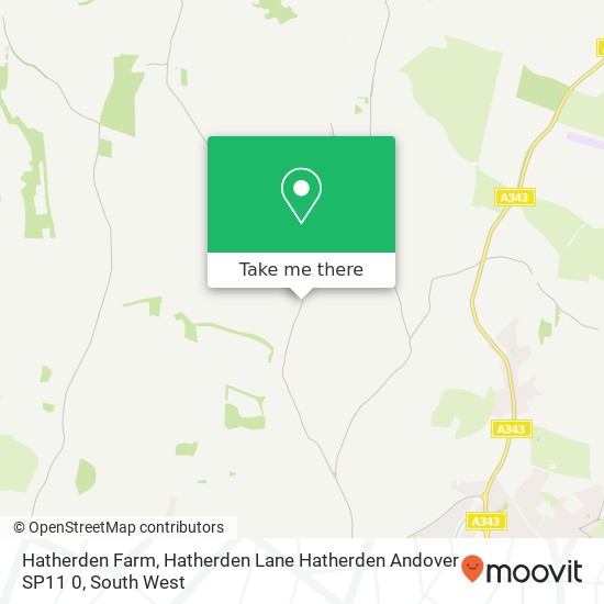 Hatherden Farm, Hatherden Lane Hatherden Andover SP11 0 map