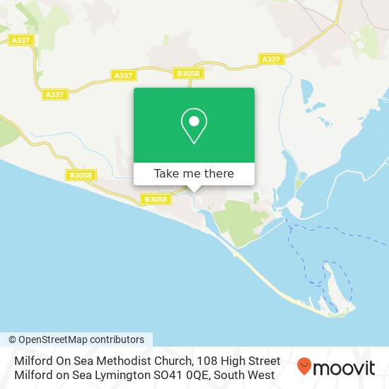 Milford On Sea Methodist Church, 108 High Street Milford on Sea Lymington SO41 0QE map