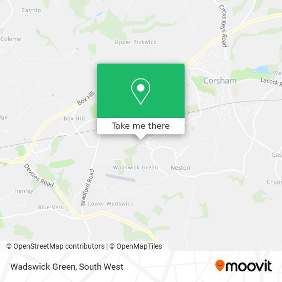 Wadswick Green map