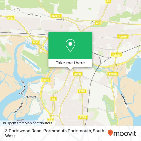 3 Portswood Road, Portsmouth Portsmouth map