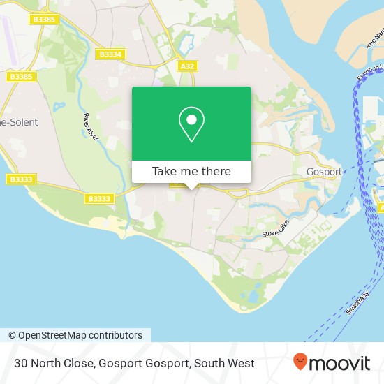 30 North Close, Gosport Gosport map