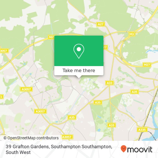 39 Grafton Gardens, Southampton Southampton map