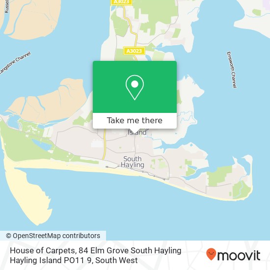 House of Carpets, 84 Elm Grove South Hayling Hayling Island PO11 9 map