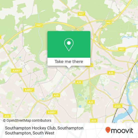 Southampton Hockey Club, Southampton Southampton map