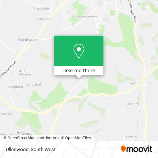 Ullenwood map