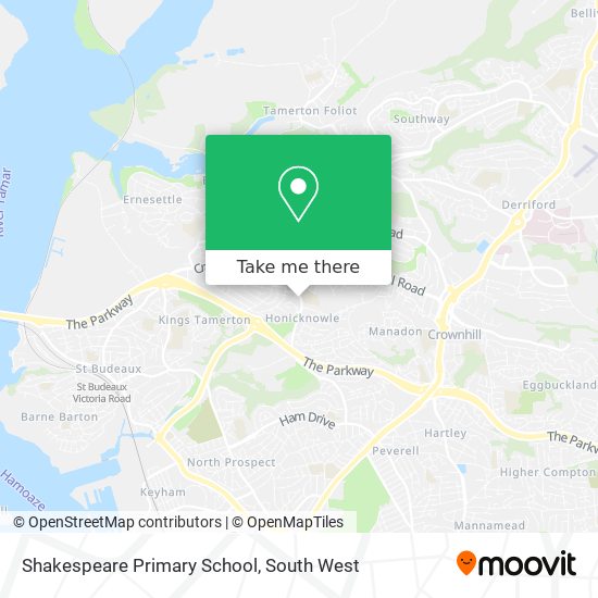 Shakespeare Primary School map