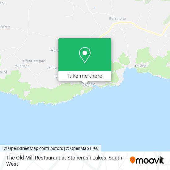 The Old Mill Restaurant at Stonerush Lakes map