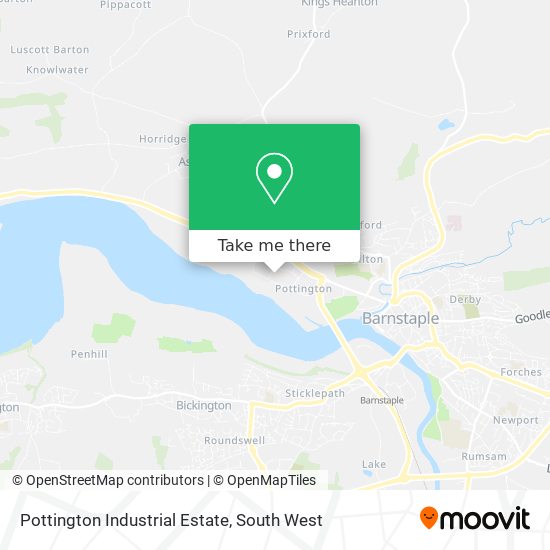 Pottington Industrial Estate map