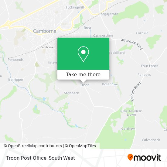 Troon Post Office map