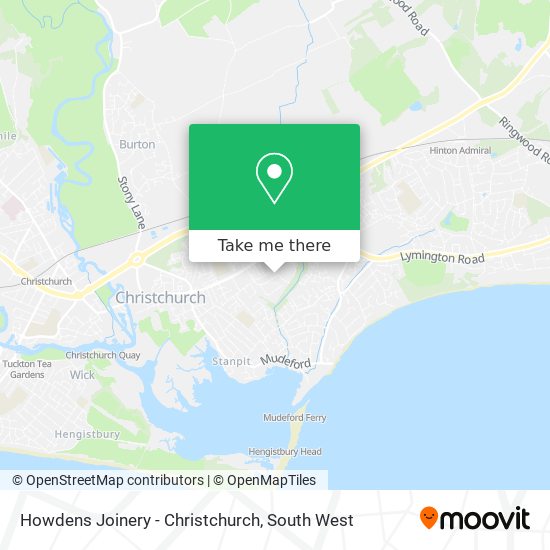 Howdens Joinery - Christchurch map