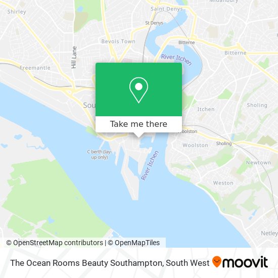 The Ocean Rooms Beauty Southampton map