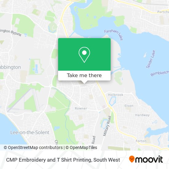 CMP Embroidery and T Shirt Printing map