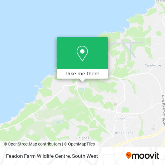 Feadon Farm Wildlife Centre map