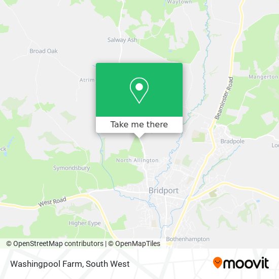 Washingpool Farm map