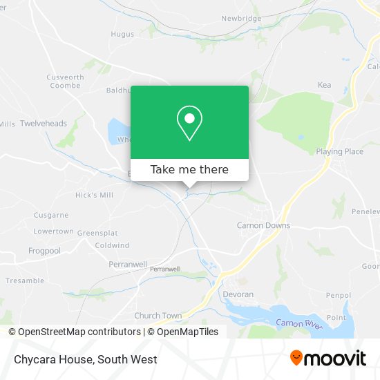 Chycara House map