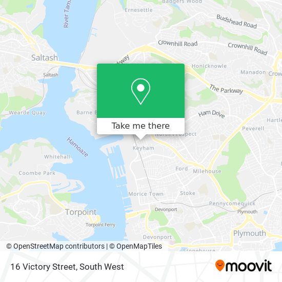 16 Victory Street map