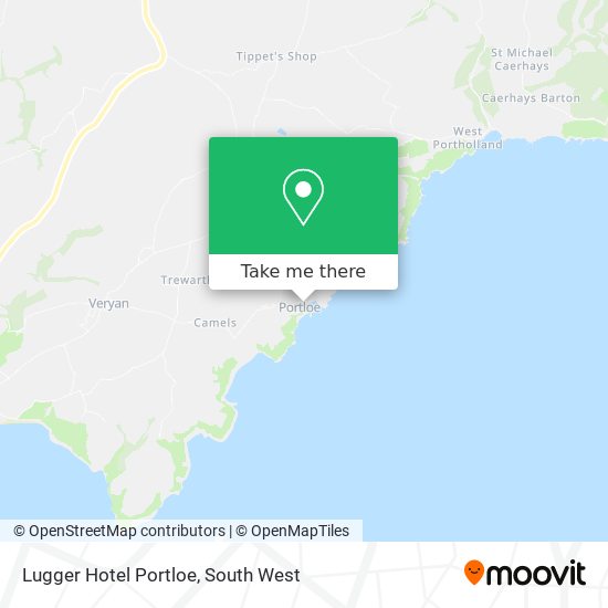 Lugger Hotel Portloe map