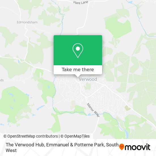 The Verwood Hub, Emmanuel & Potterne Park map