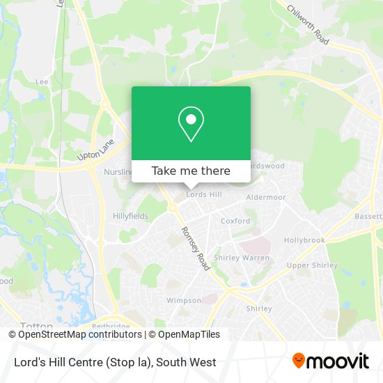 Lord's Hill Centre (Stop la) map