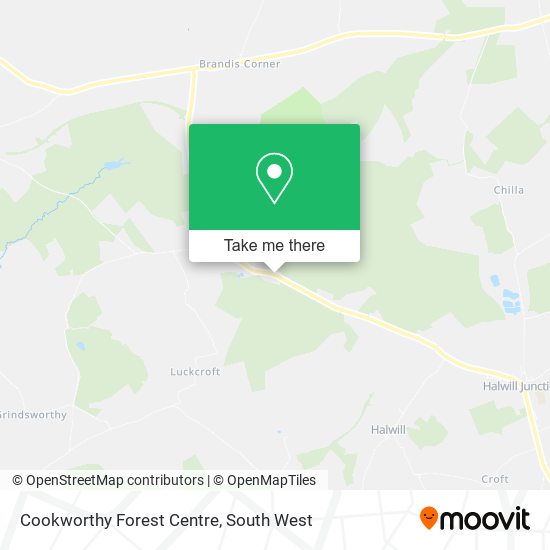 Cookworthy Forest Centre map