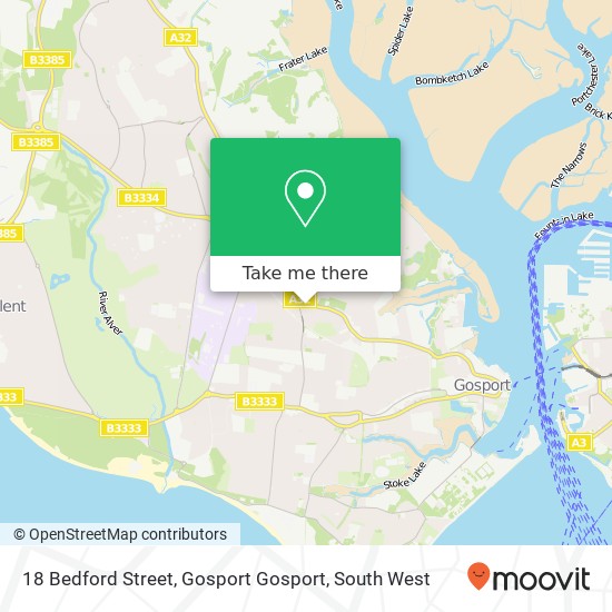 18 Bedford Street, Gosport Gosport map