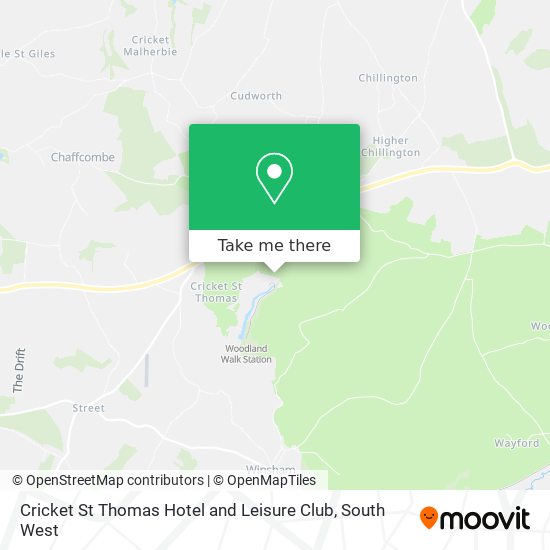 Cricket St Thomas Hotel and Leisure Club map