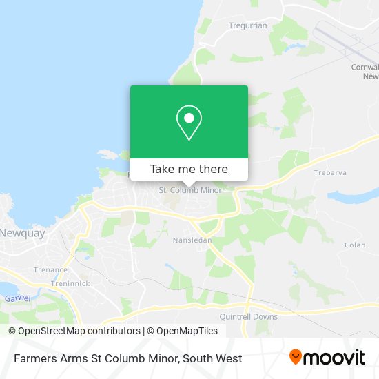 Farmers Arms St Columb Minor map