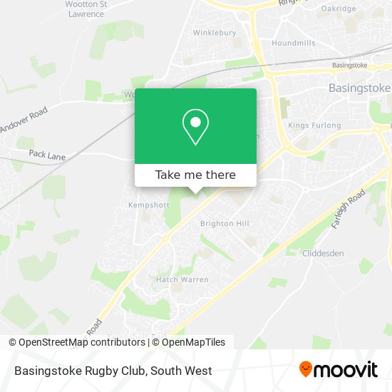 Basingstoke Rugby Club map