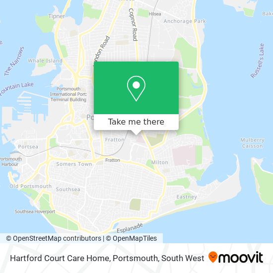 Hartford Court Care Home, Portsmouth map