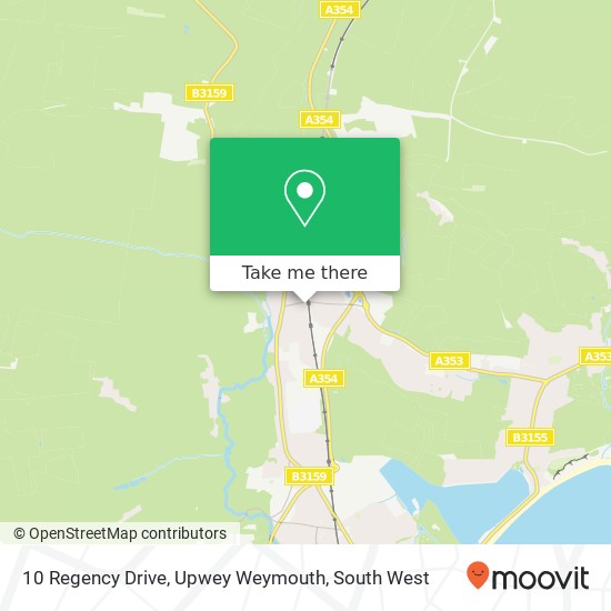 10 Regency Drive, Upwey Weymouth map