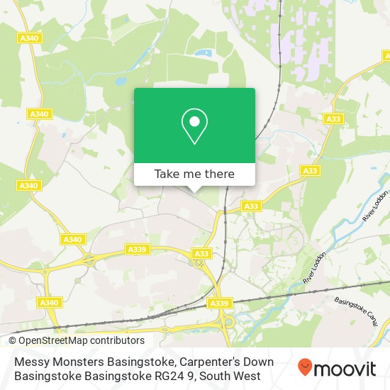 Messy Monsters Basingstoke, Carpenter's Down Basingstoke Basingstoke RG24 9 map