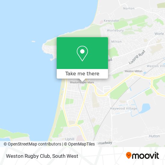 Weston Rugby Club map