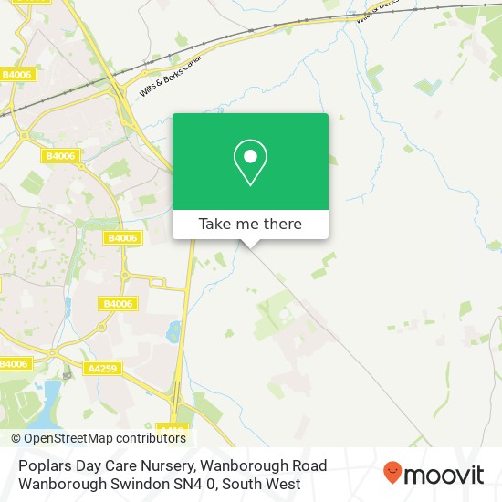 Poplars Day Care Nursery, Wanborough Road Wanborough Swindon SN4 0 map