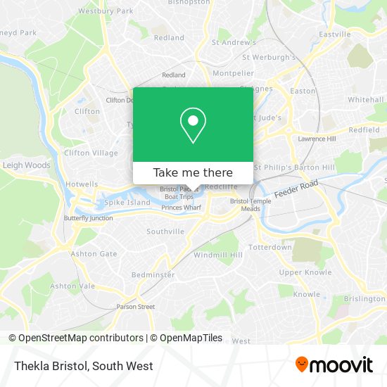 Thekla Bristol map