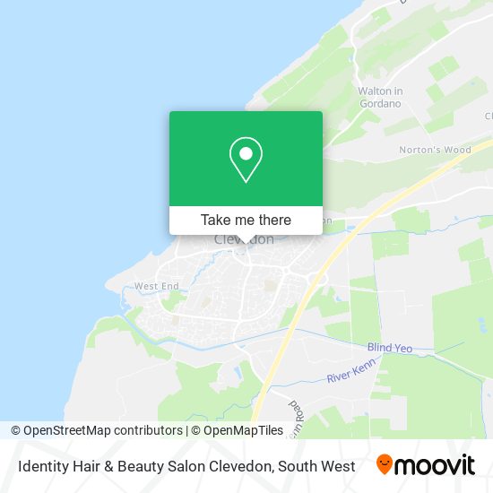 Identity Hair & Beauty Salon Clevedon map