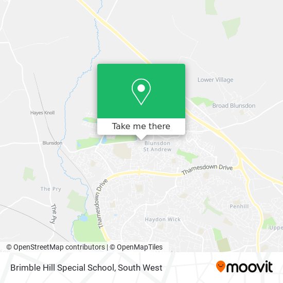 Brimble Hill Special School map
