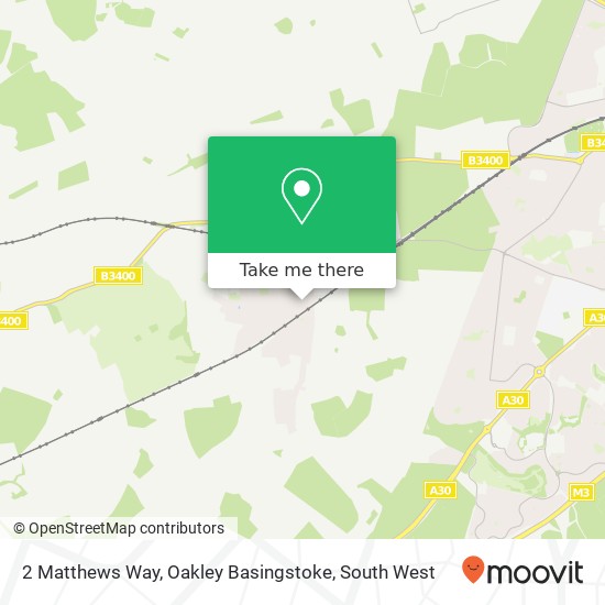 2 Matthews Way, Oakley Basingstoke map