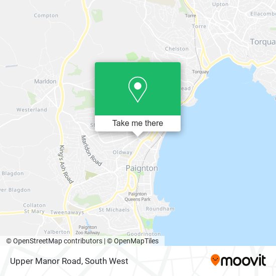 Upper Manor Road map